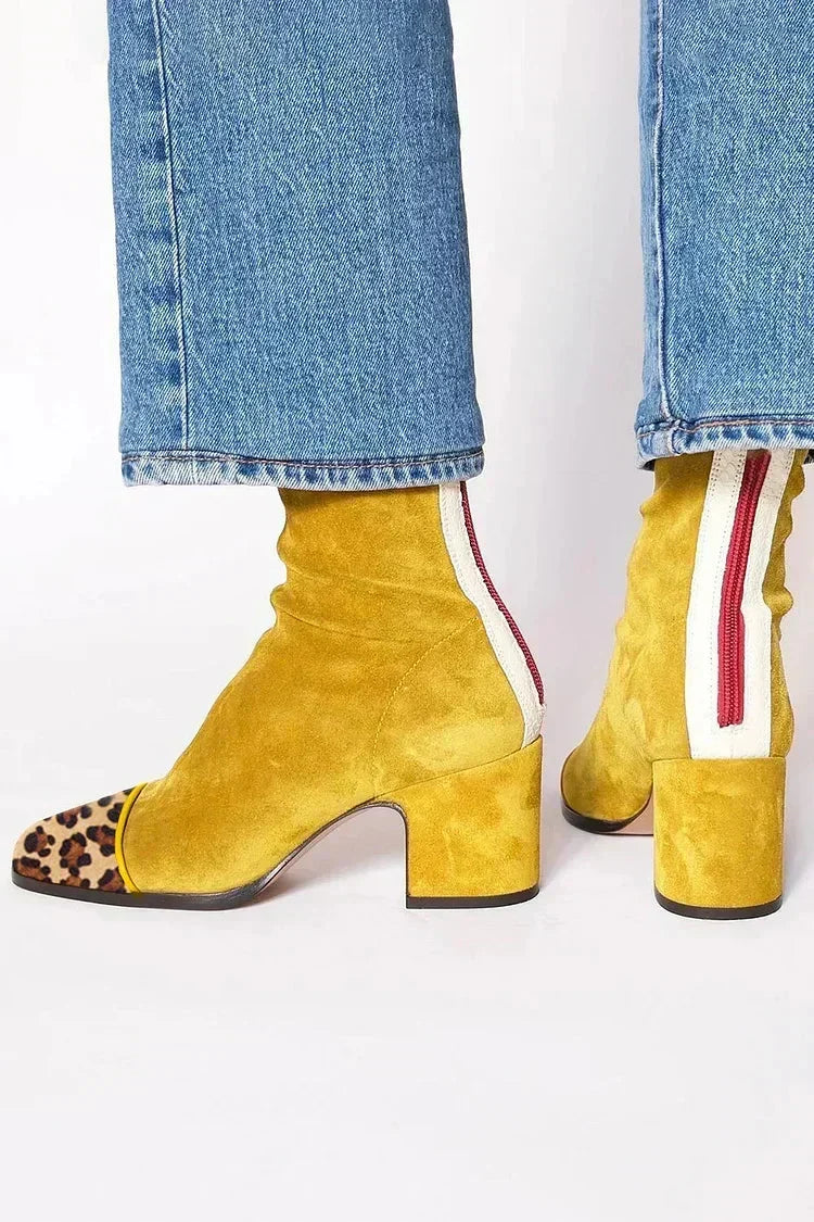 Elegant women's heeled boots