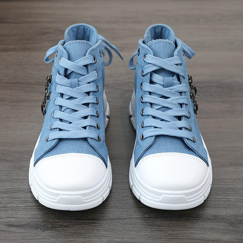 Women's Platform Trainers with Raised Sole, Lacing and Side Zip