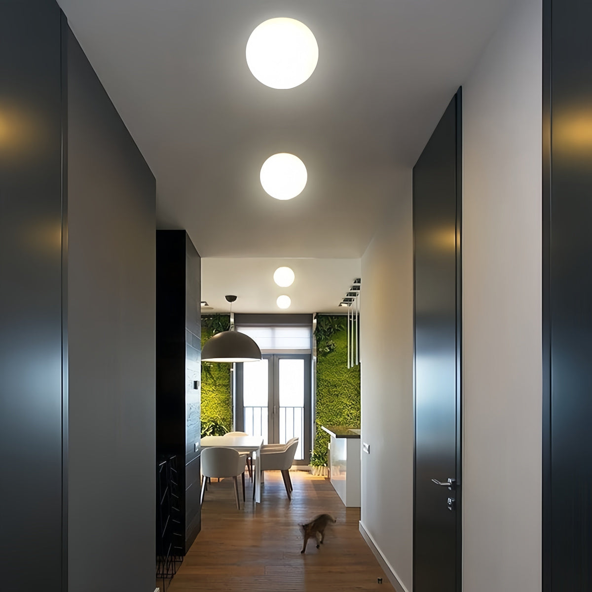 Contemporary Bubble Ceiling Light Round Flush Mount Design
