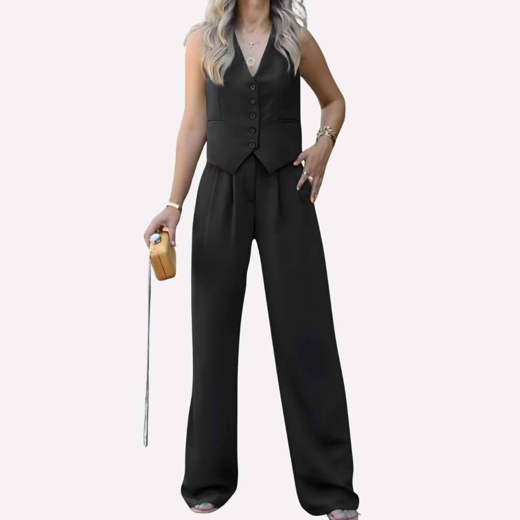 Women’s Sleeveless Vest & Long Pants