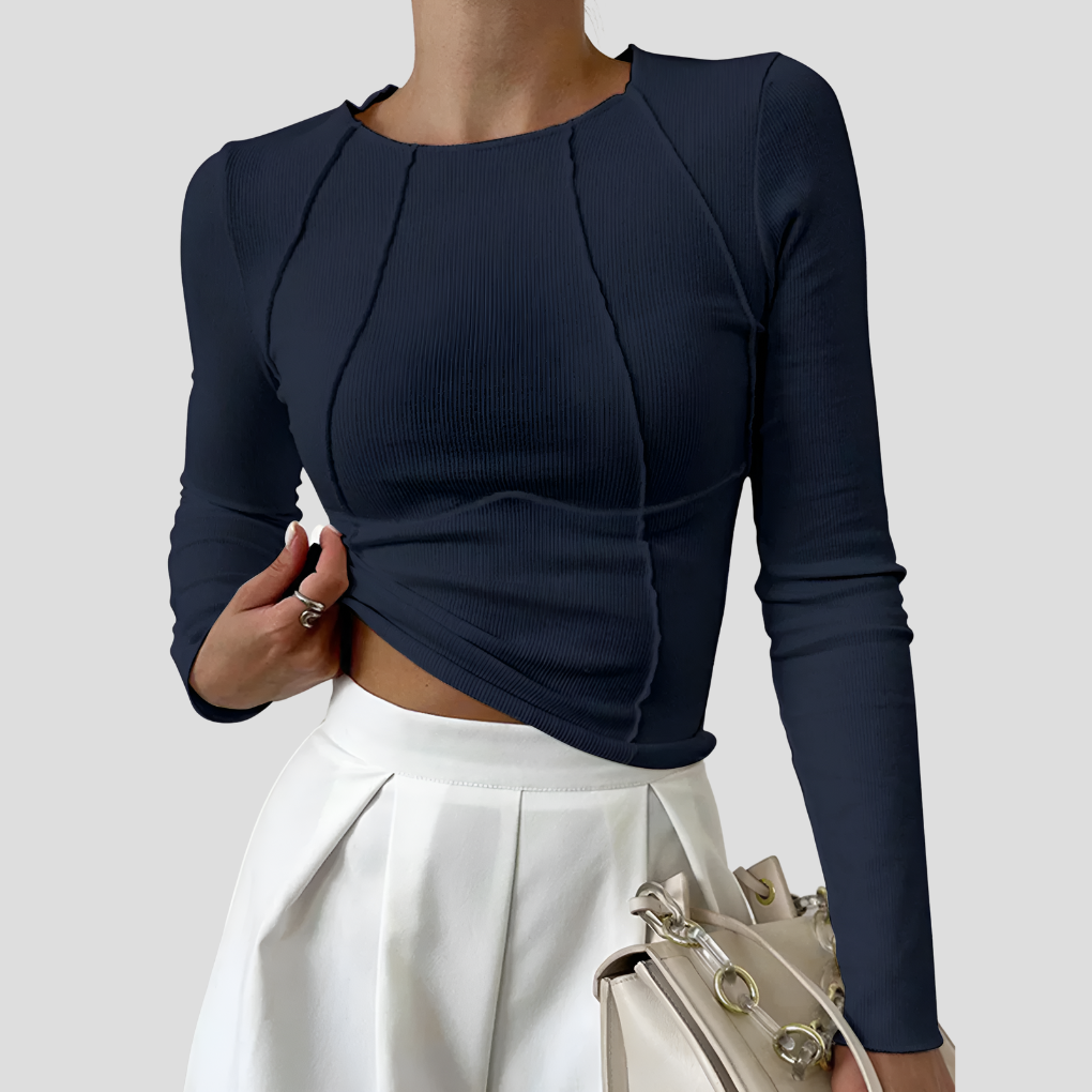 Delian – Basic Long-Sleeved Women's Top