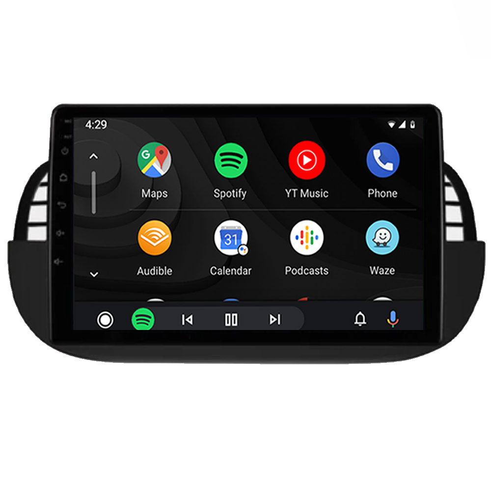 Fiat 500 | CarPlay & Android Auto | 2007-2015 | 9 inch | Plug & Play