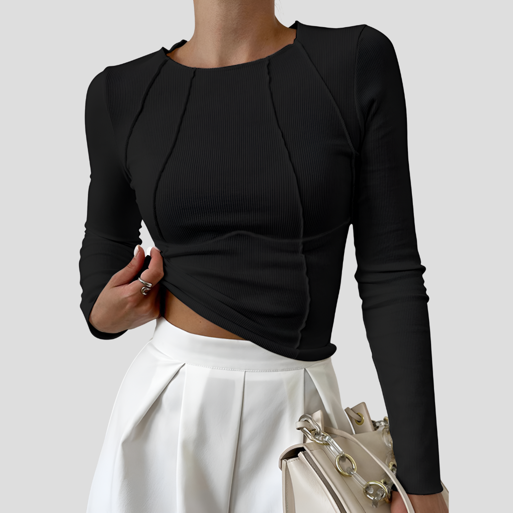 Delian – Basic Long-Sleeved Women's Top