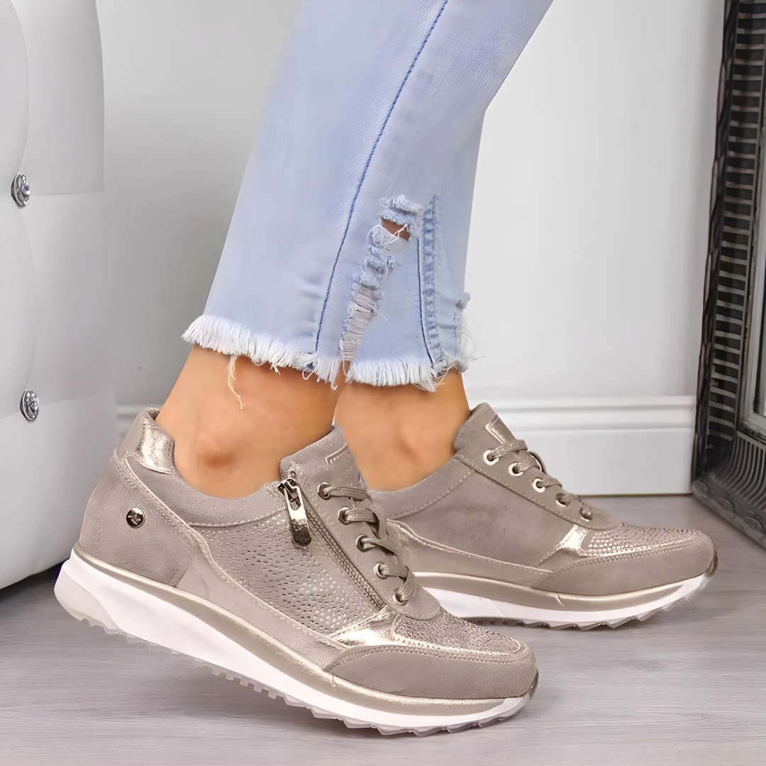 Cushioned Arch-Support Sneakers for Women