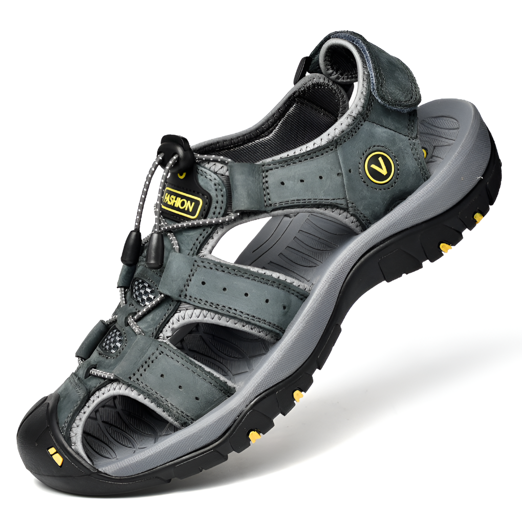 Men's Cushioned Sandals with Adjustable Straps
