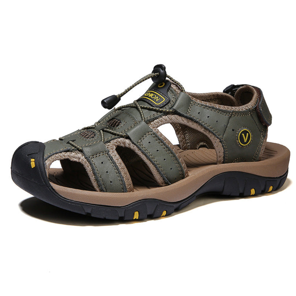 Men's Cushioned Sandals with Adjustable Straps