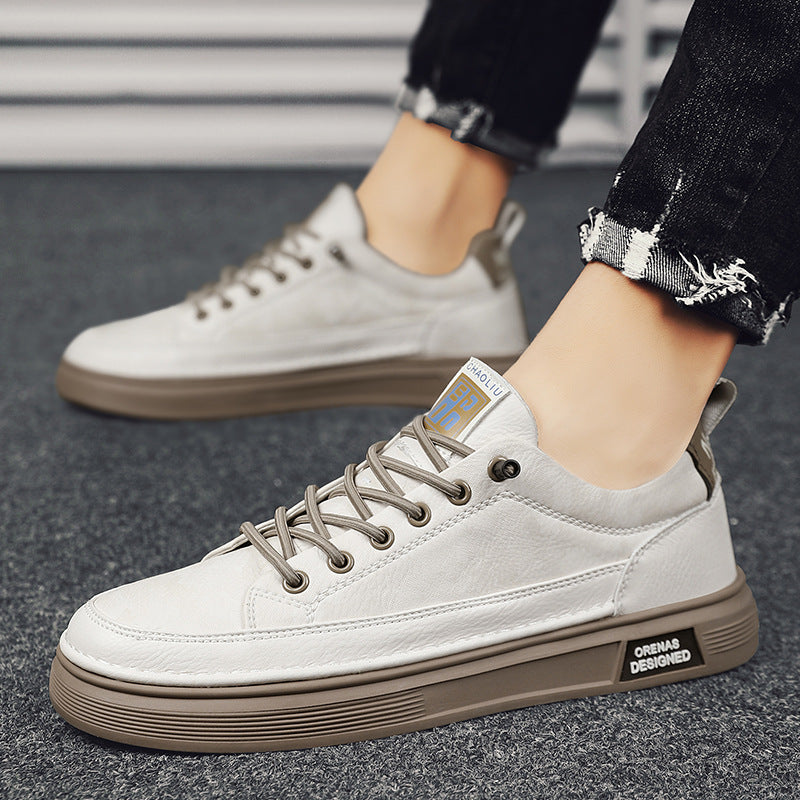 Men's Low-Top Slip-On Sneakers with Injection-Moulded Sole