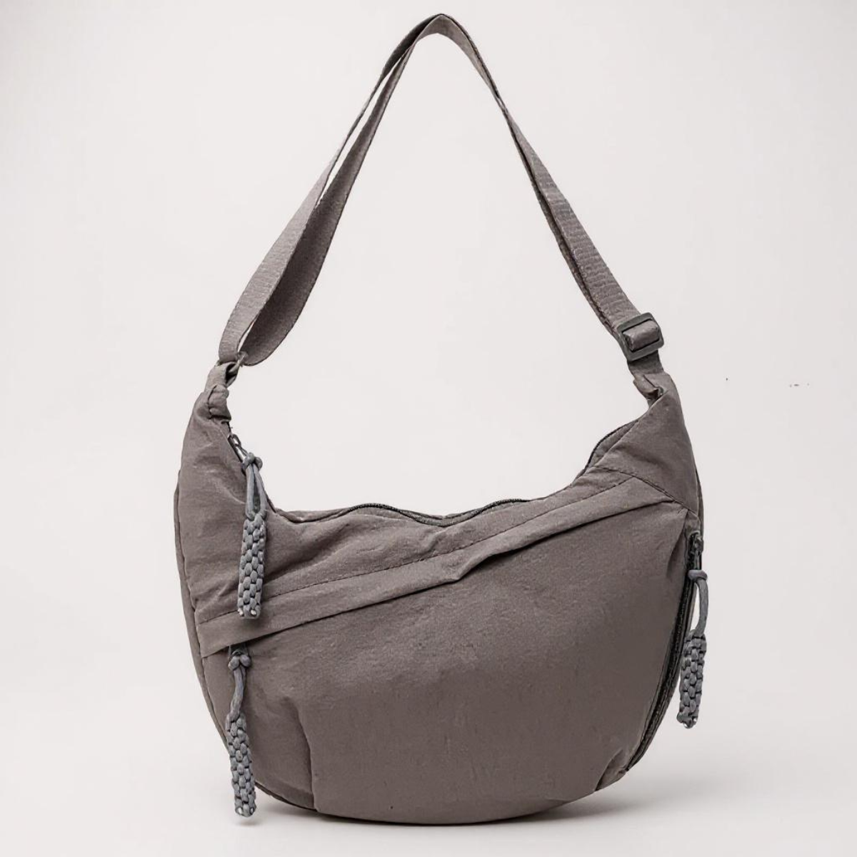 Shoulder Bag - Adjustable Strap, Nylon Crossbody with Multiple Pockets