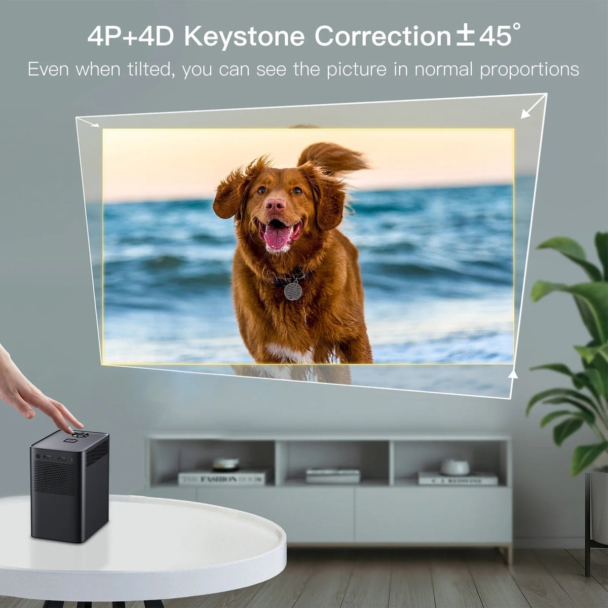 4K Ultra HD Android Projector – WiFi Streaming Enabled