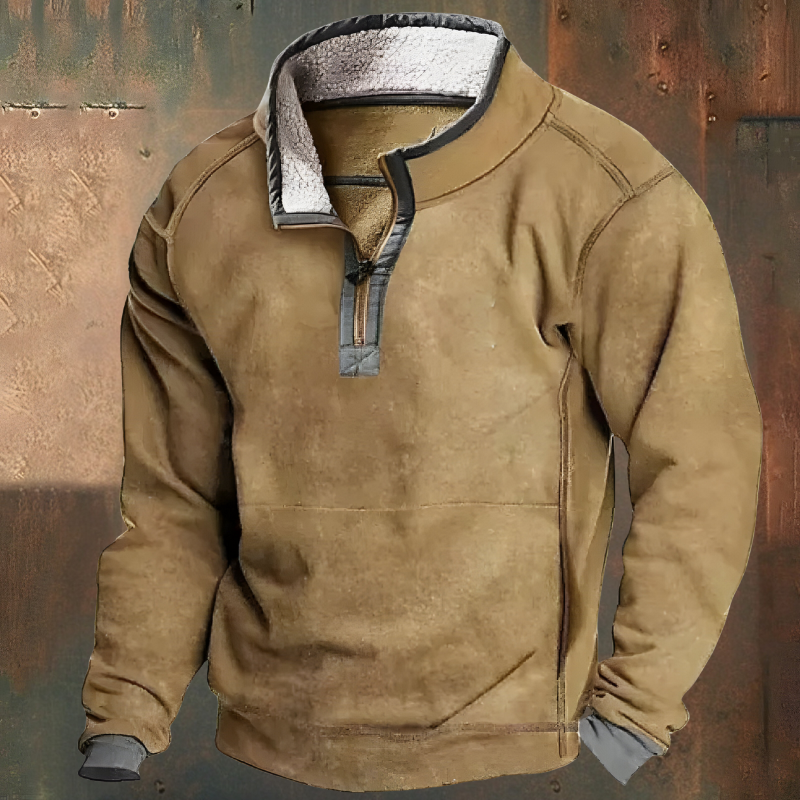 Roan™ | Casual Embroidered Half Zip Jumper