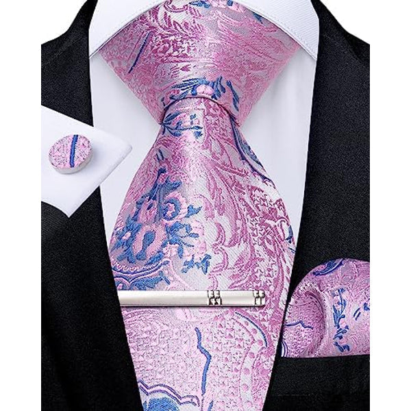 Men's paisley tie set – elegant accessories for weddings & events