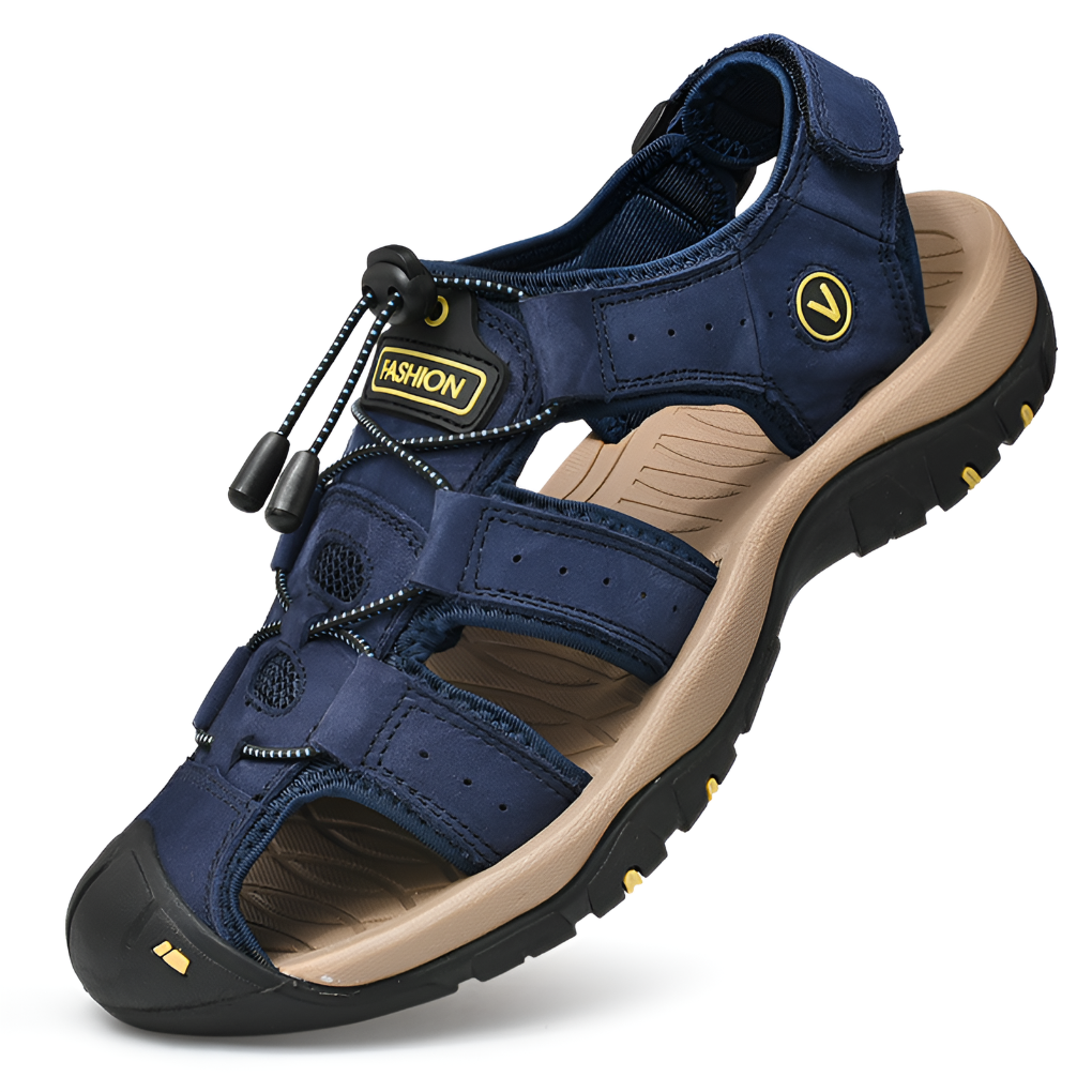 Men's Cushioned Sandals with Adjustable Straps
