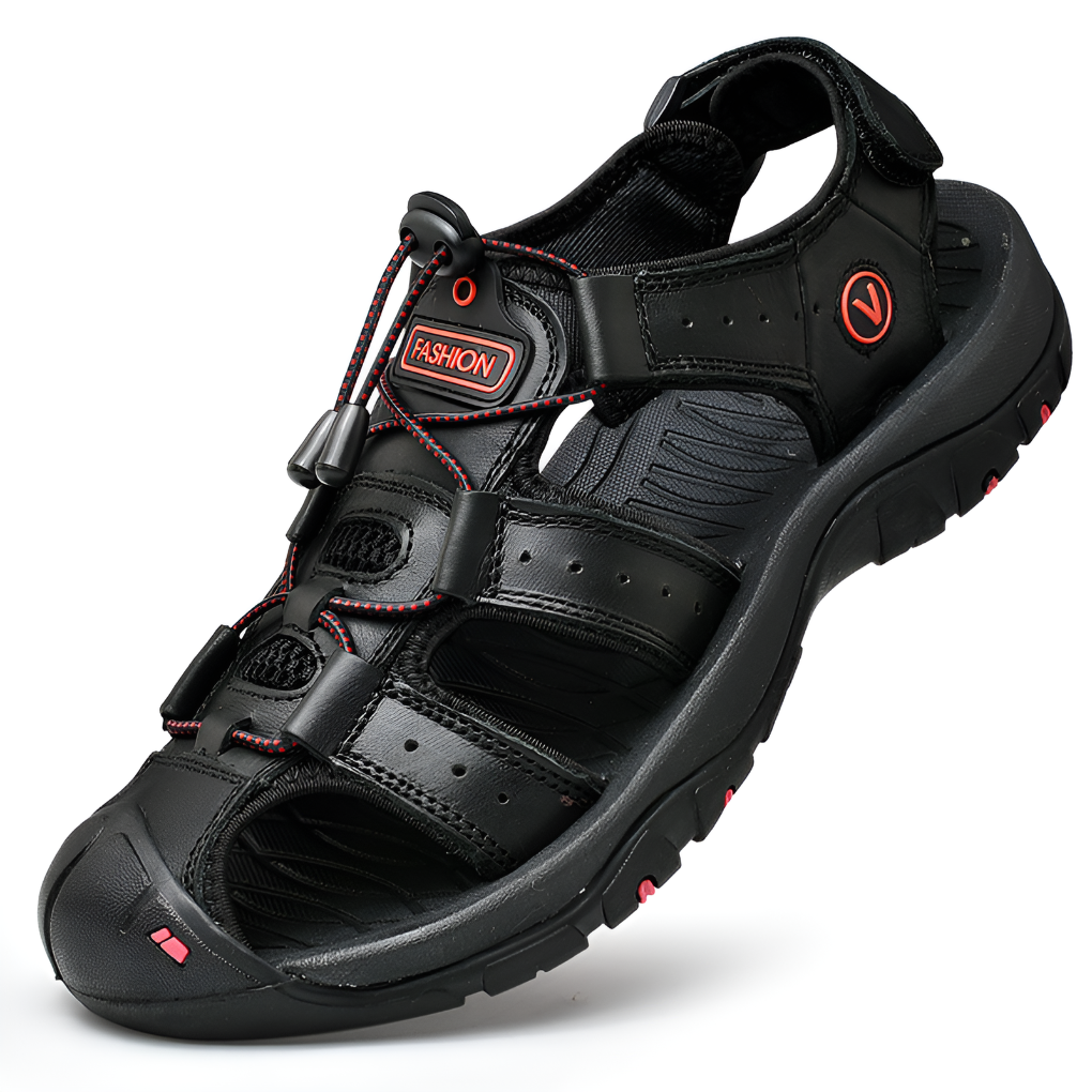 Men's Cushioned Sandals with Adjustable Straps