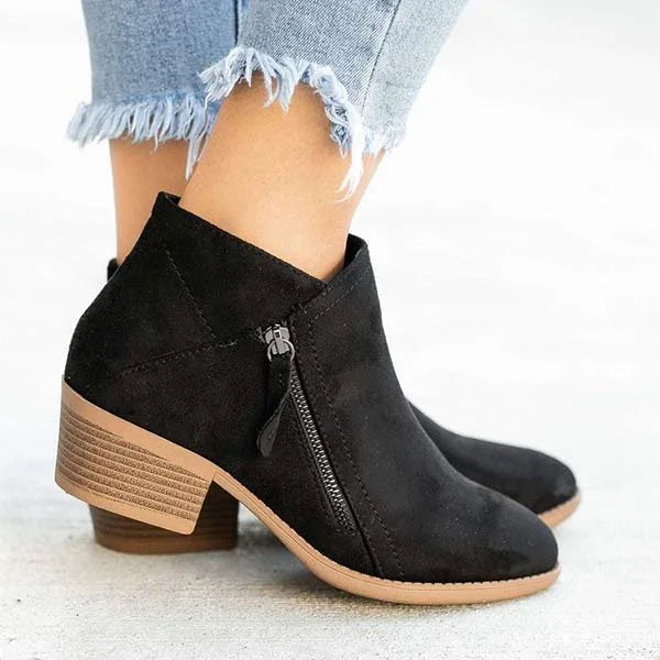 Leather Ankle Boots for Women