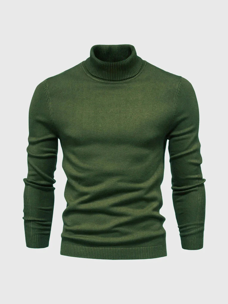 Men's Turtleneck Sweater – Washable and Versatile