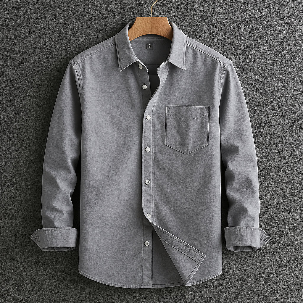 Button-Front Shirt – Classic Long Sleeve