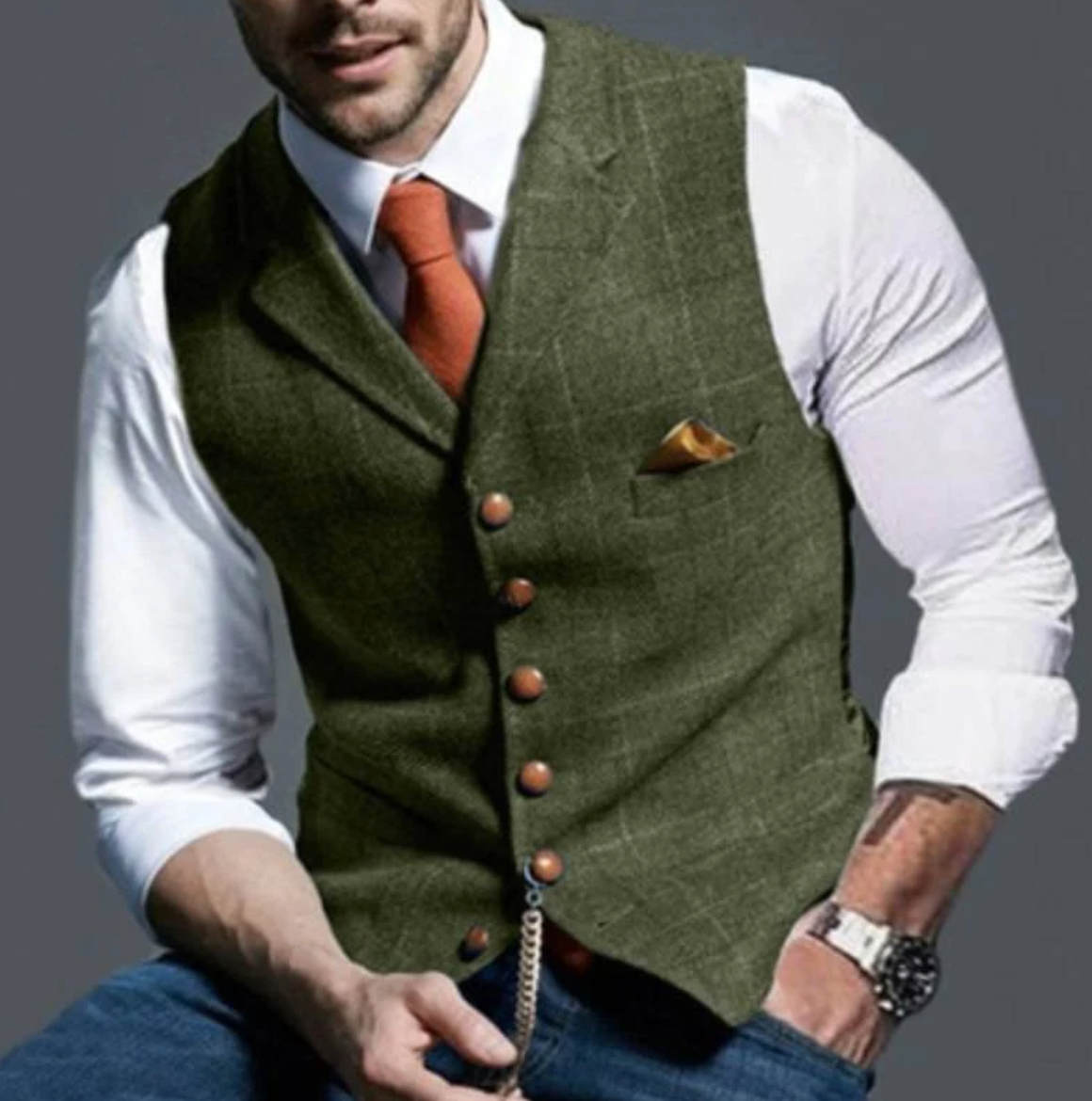 Men’s Vintage Vest – Classic Style with Modern Edge