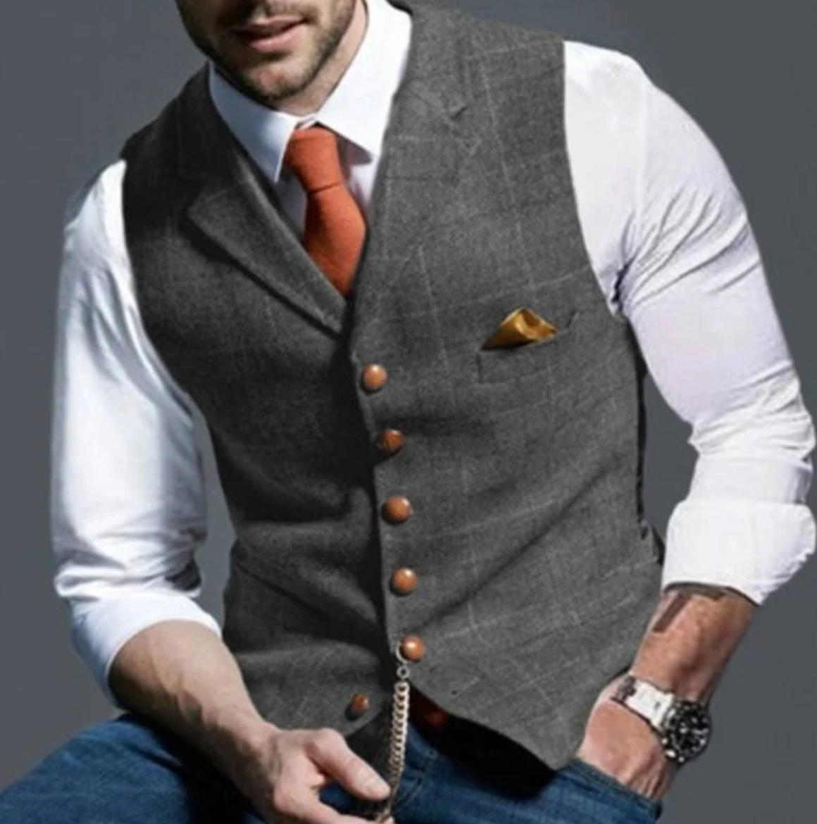 Men’s Vintage Vest – Classic Style with Modern Edge