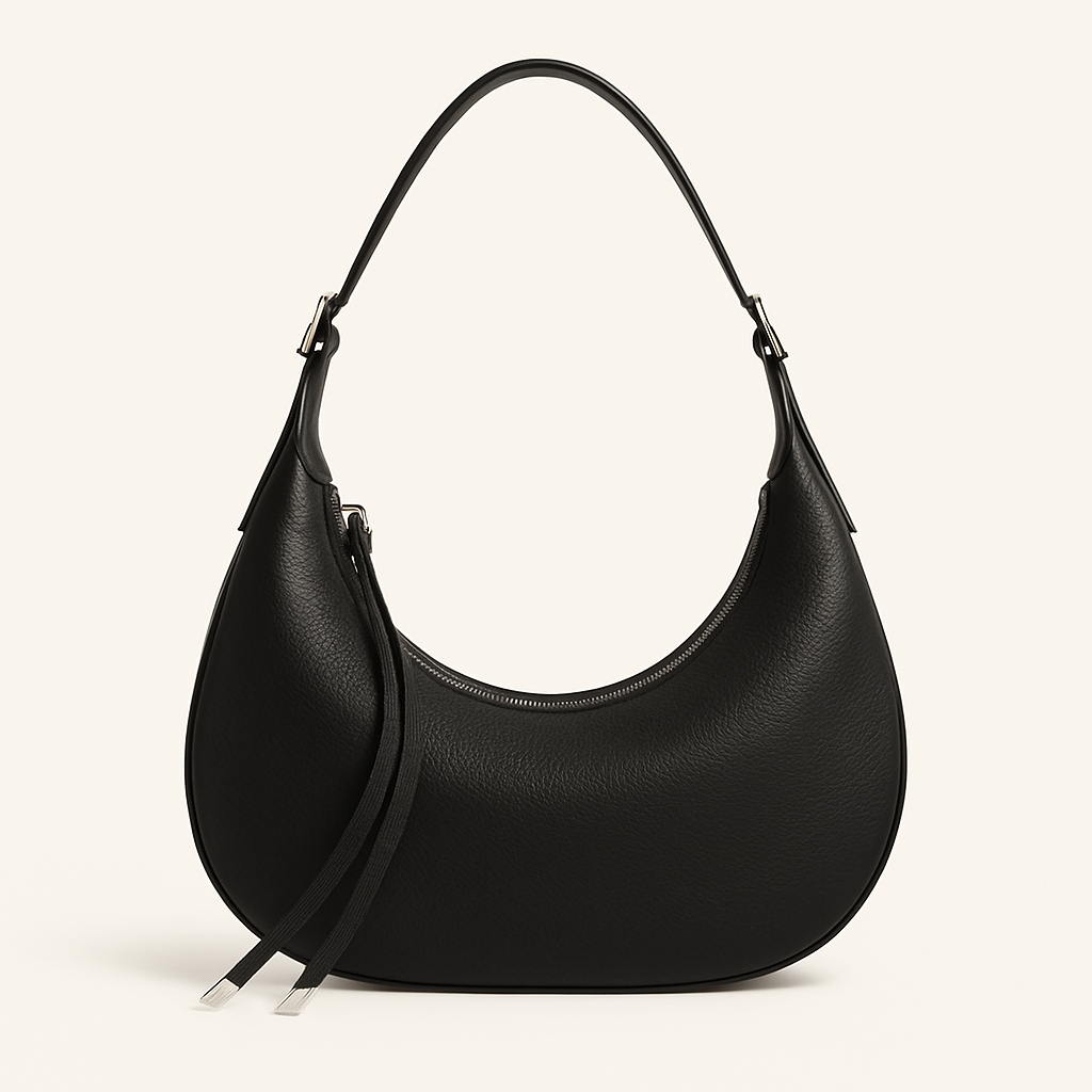 Elegant Half-Moon Hobo Bag for Women – Adjustable Handle