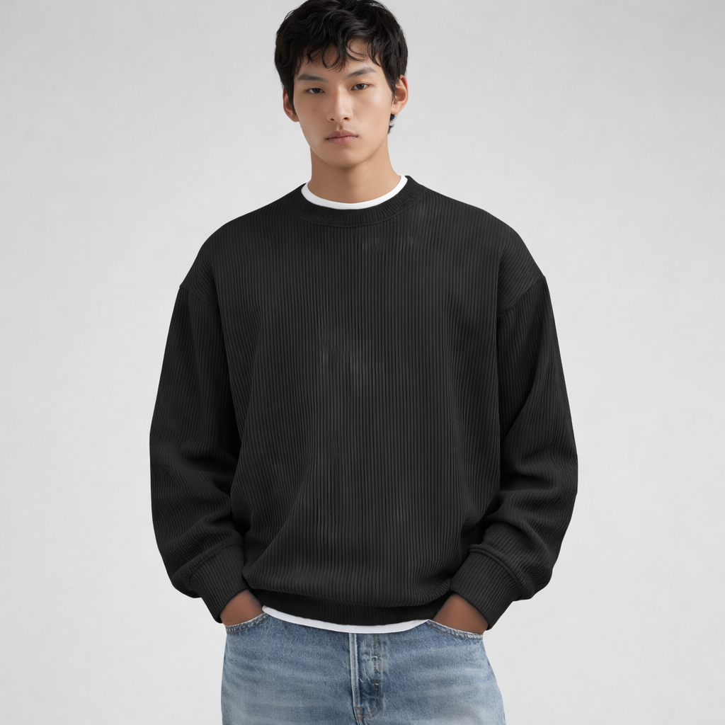 Men’s Turtleneck Sweater Elegant Plain Colour Knit