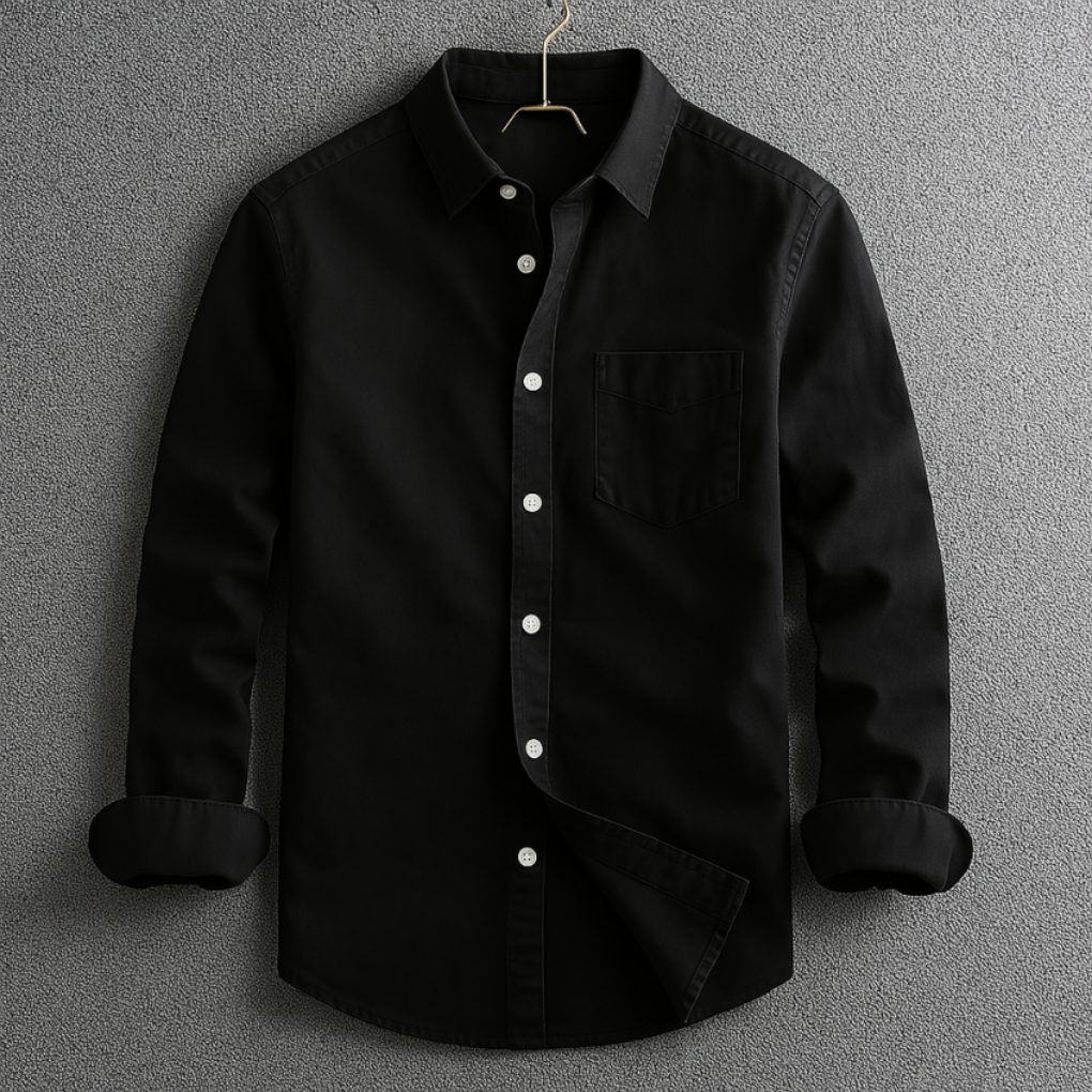 Button-Front Shirt – Classic Long Sleeve