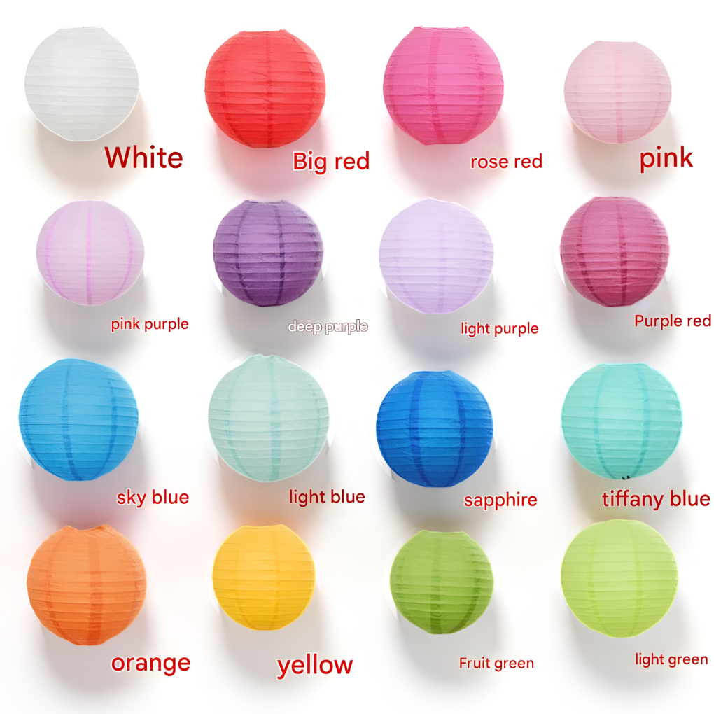 20‑Piece Paper Lantern Decorations