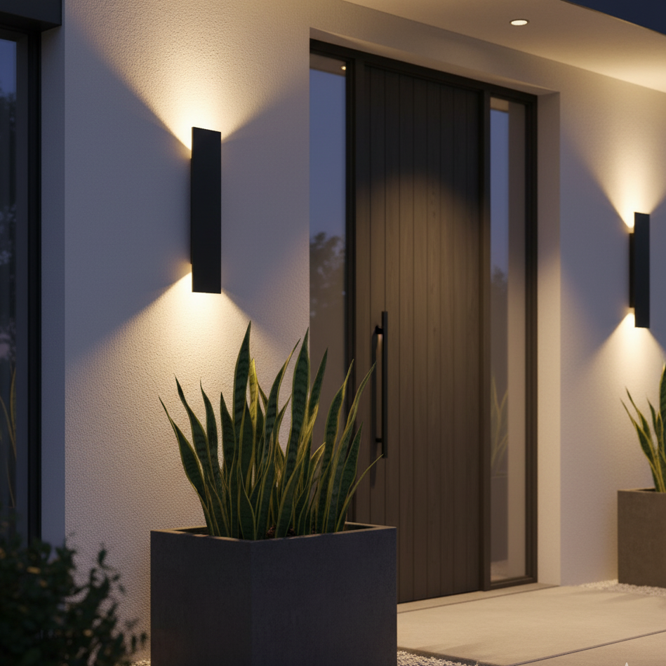 IP65 Waterproof Aluminium Outdoor Wall Light – Modern LED Wall Lamp