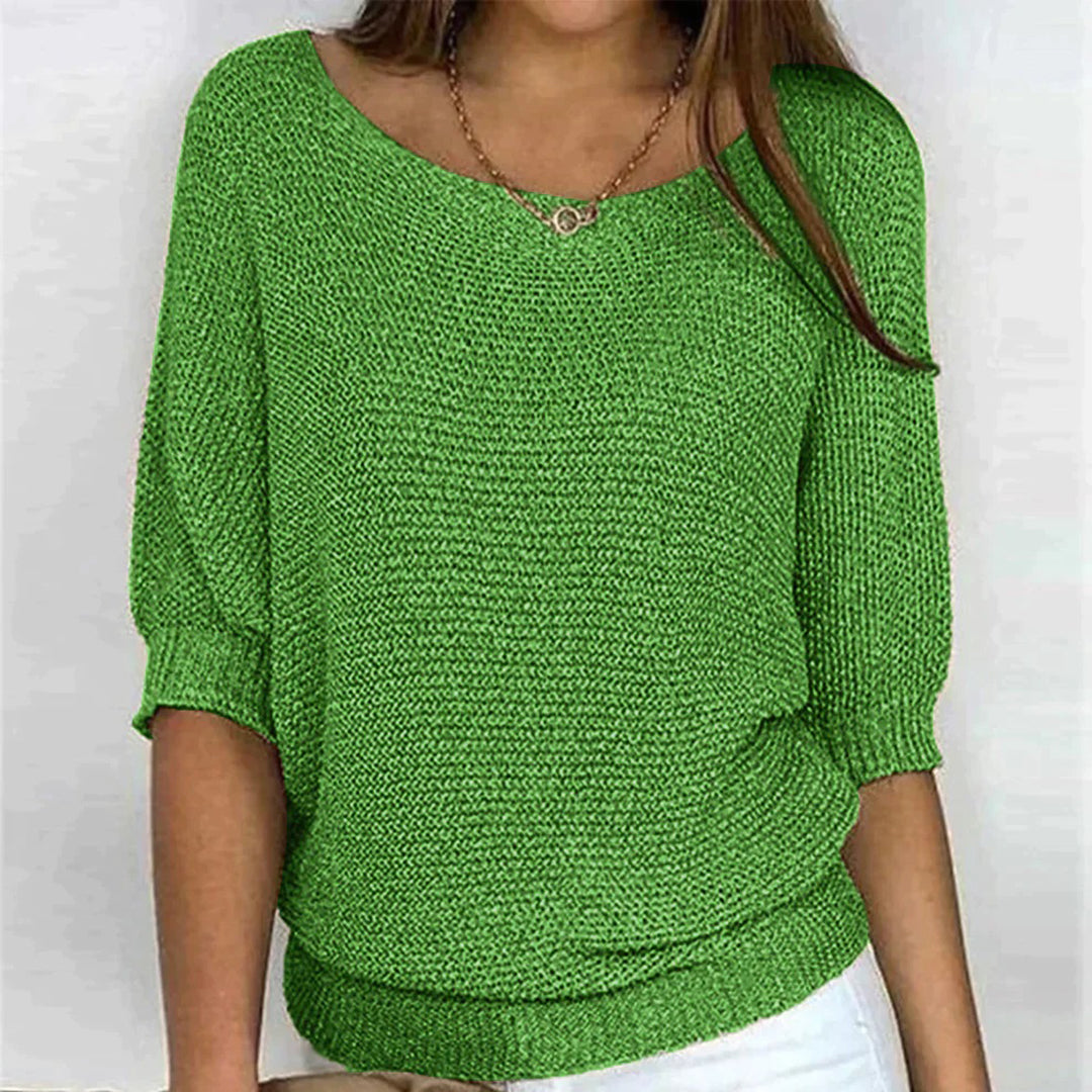 Solid comfortable Women's Oversize Sweater Cozy Simplicity for Effortless Everyday Style