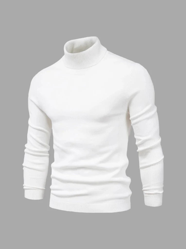 Men's Turtleneck Sweater – Washable and Versatile