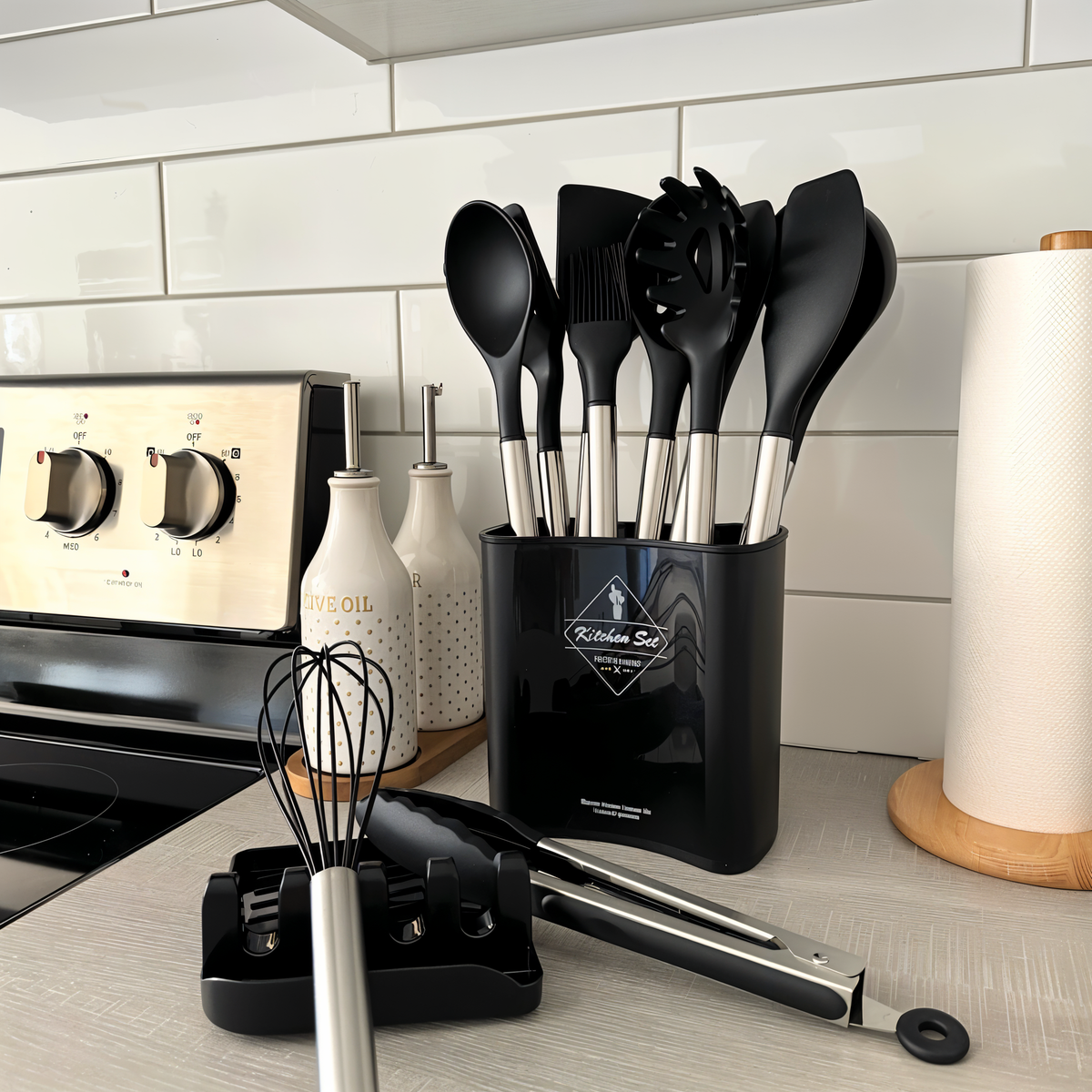 12-Piece Silicone Kitchen Utensil Set – Culinara Pro