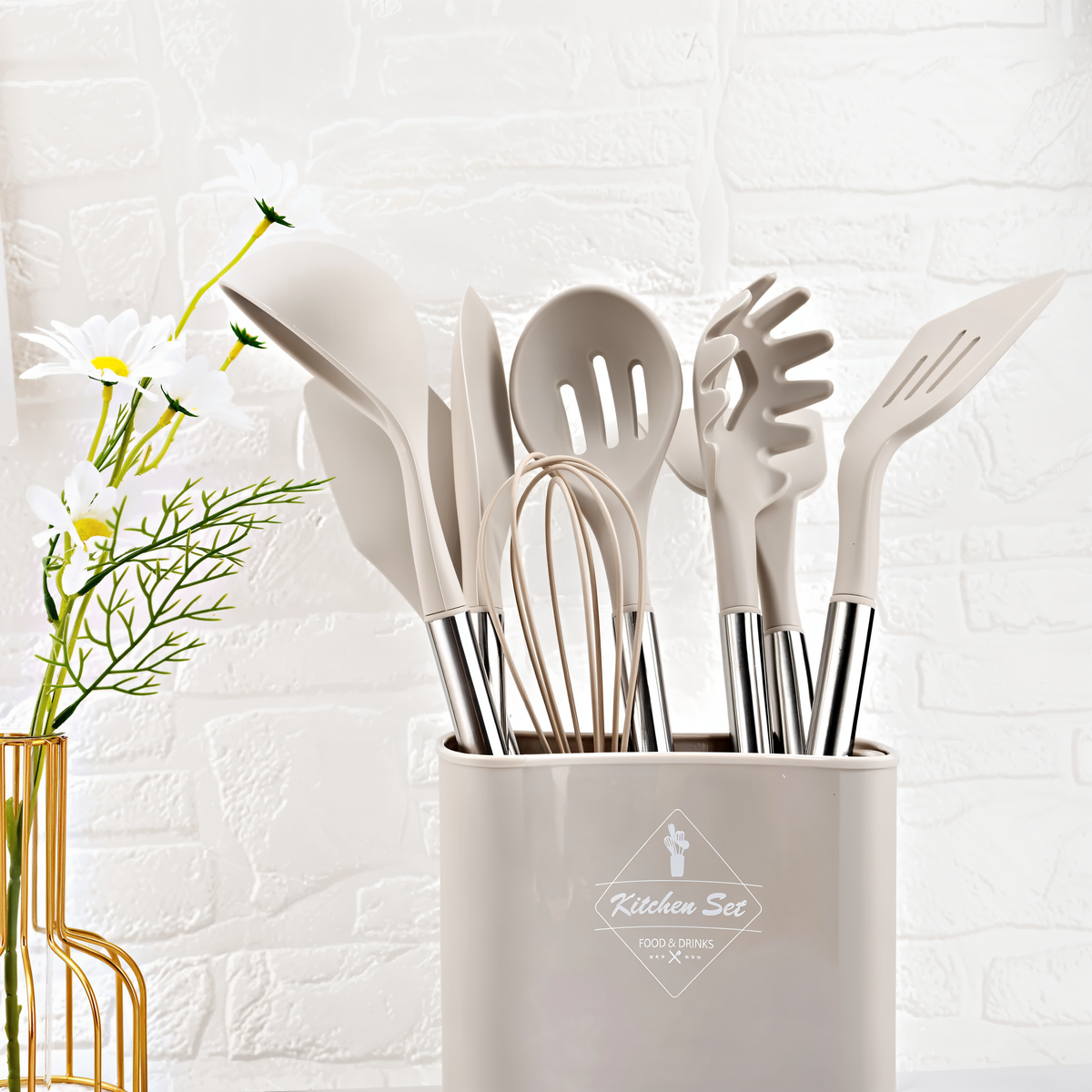 12-Piece Silicone Kitchen Utensil Set – Culinara Pro