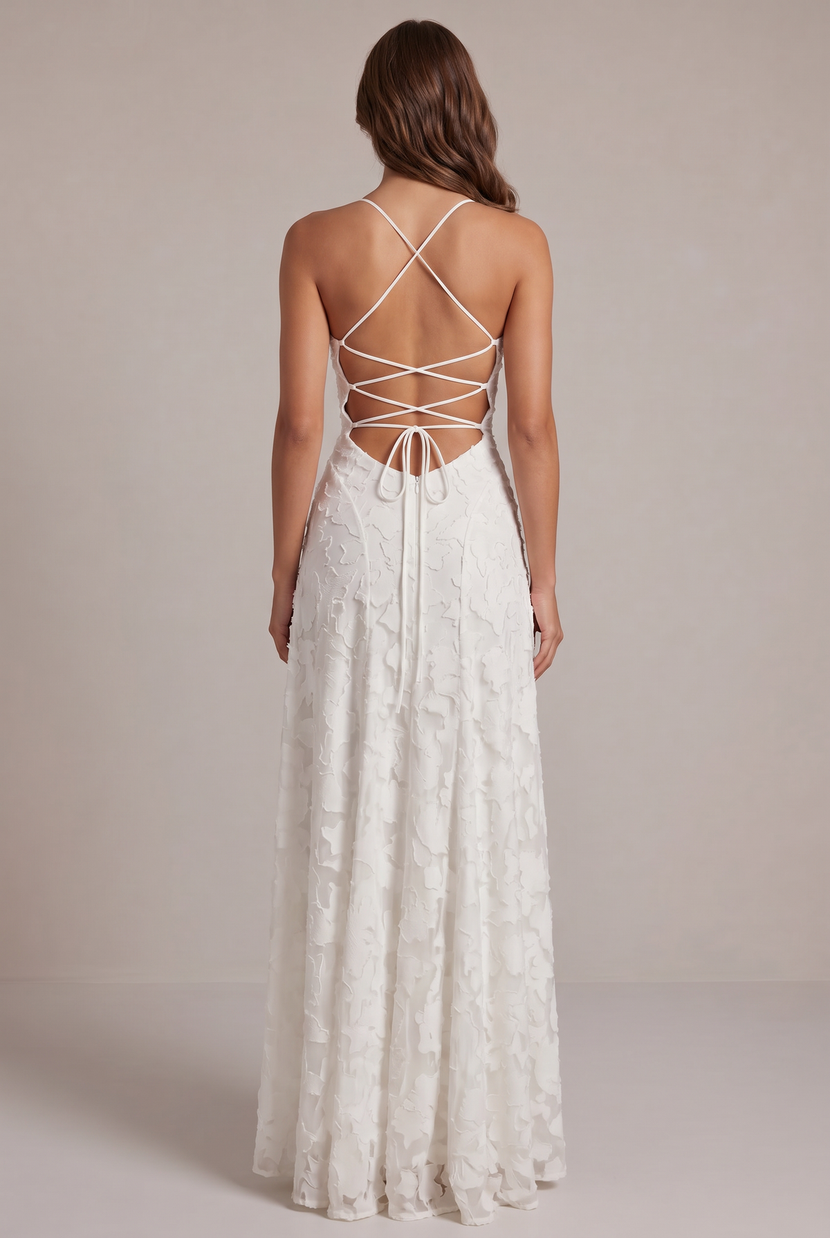 Olivia Maxi Dress - Elegant Evening Dress with Floral Pattern