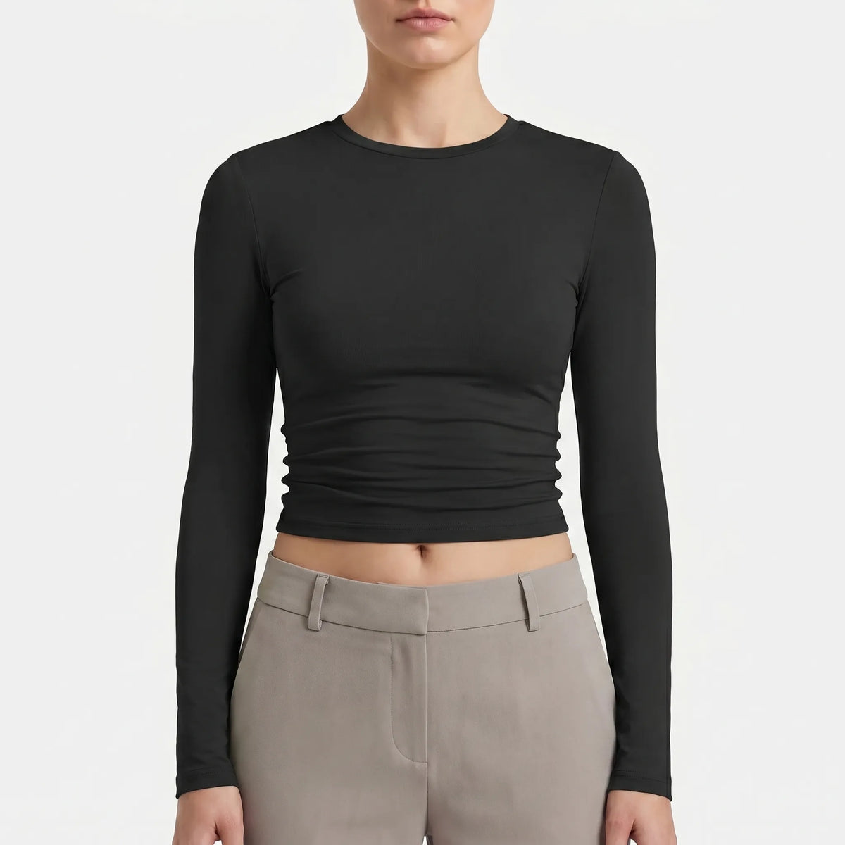 Long Sleeve Crop Top