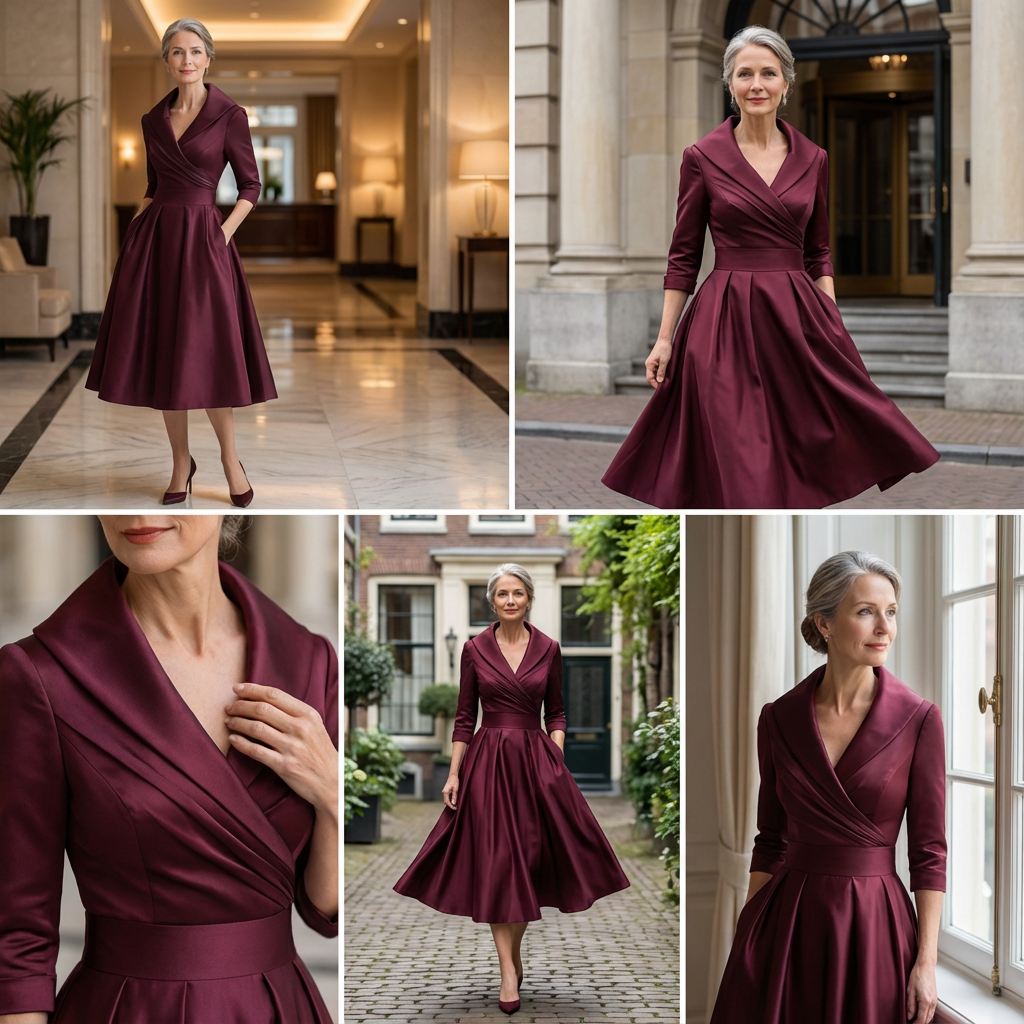 Women's midi dress | Elegant and timeless A-line style