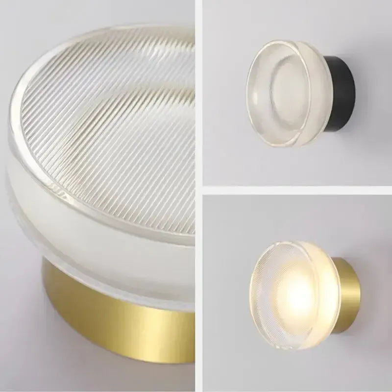 Nordic Round Wall Light – Modern LED Wall Lamp for Bedroom and Hallway