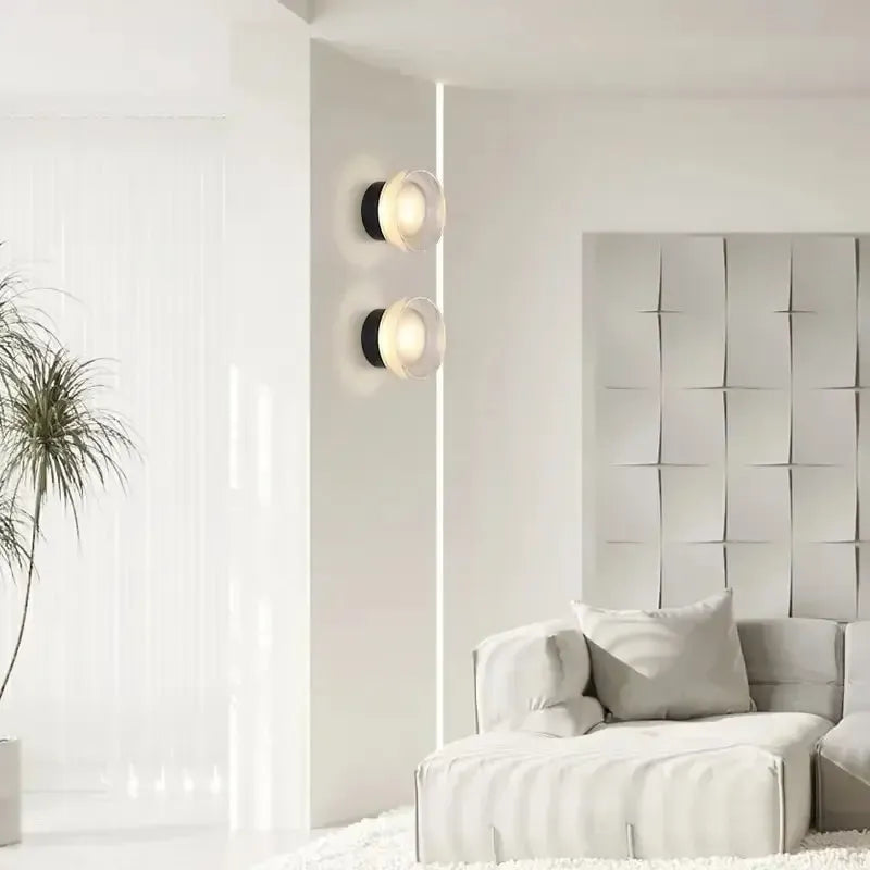 Nordic Round Wall Light – Modern LED Wall Lamp for Bedroom and Hallway