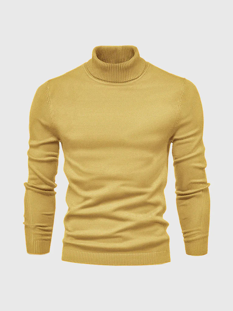 Men's Turtleneck Sweater – Washable and Versatile