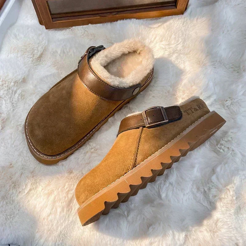 Casual Women’s Winter Clogs – Warm, Lightweight, and Plush-Lined