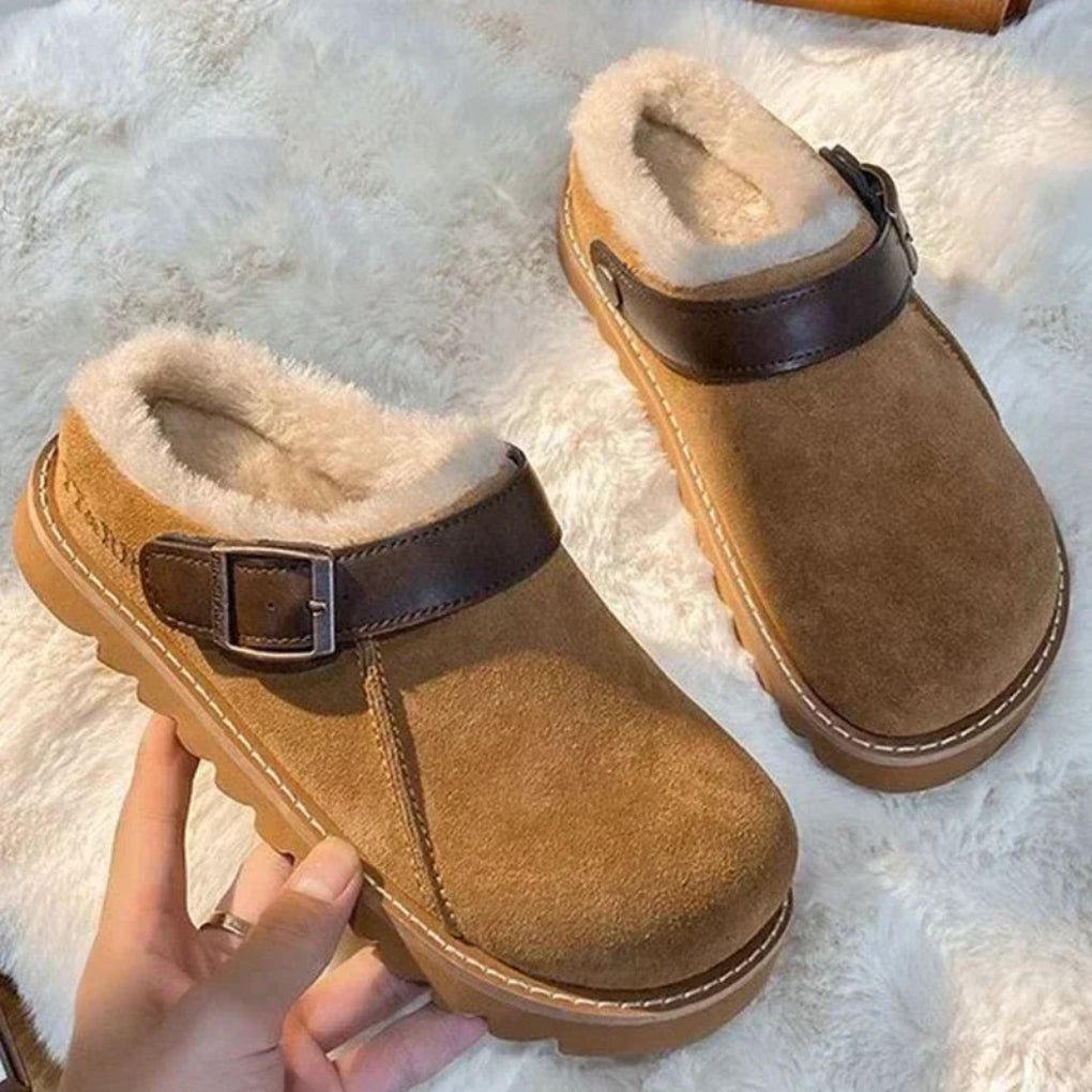Casual Women’s Winter Clogs – Warm, Lightweight, and Plush-Lined