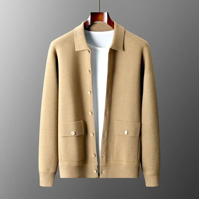Classic Cardigan – Patch Pocket Design