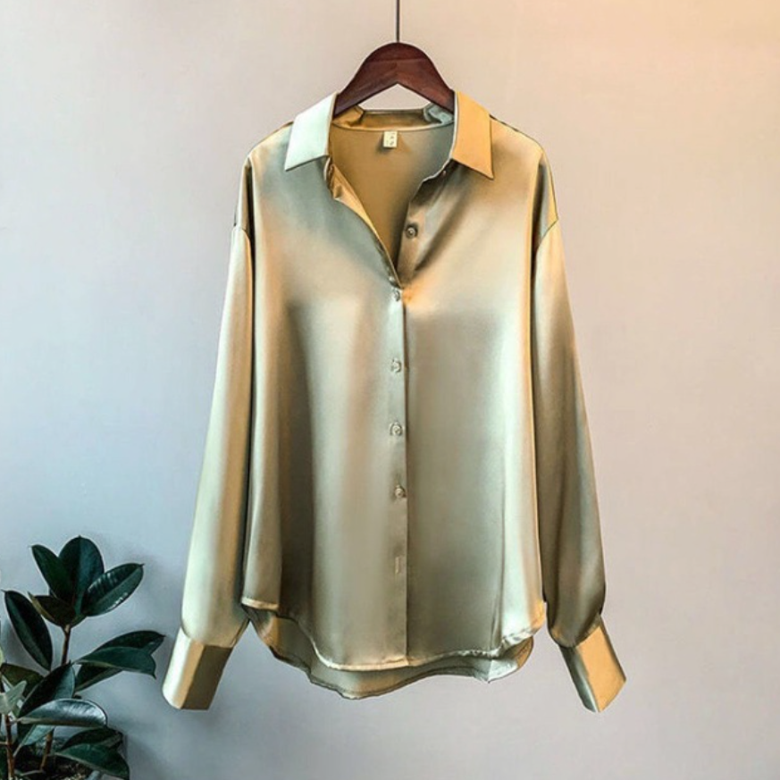 Stylish Women’s Office Blouse – Button-Front Design