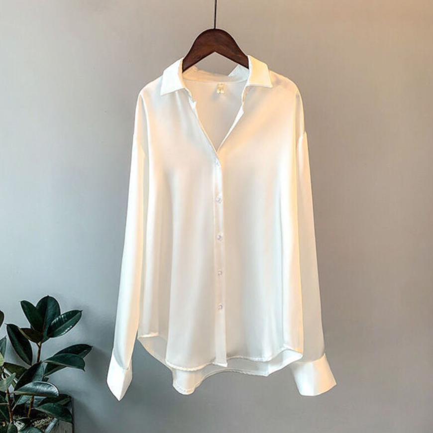 Stylish Women’s Office Blouse – Button-Front Design