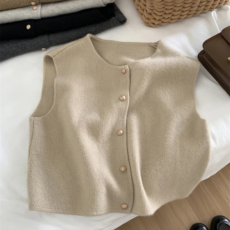 Merino Wool Women's Waistcoat – Solveig