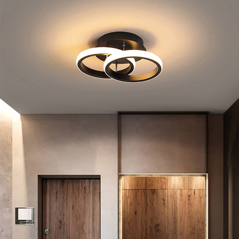 Contemporary 3-Ring Ceiling Light Adjustable LED Interior Fixture