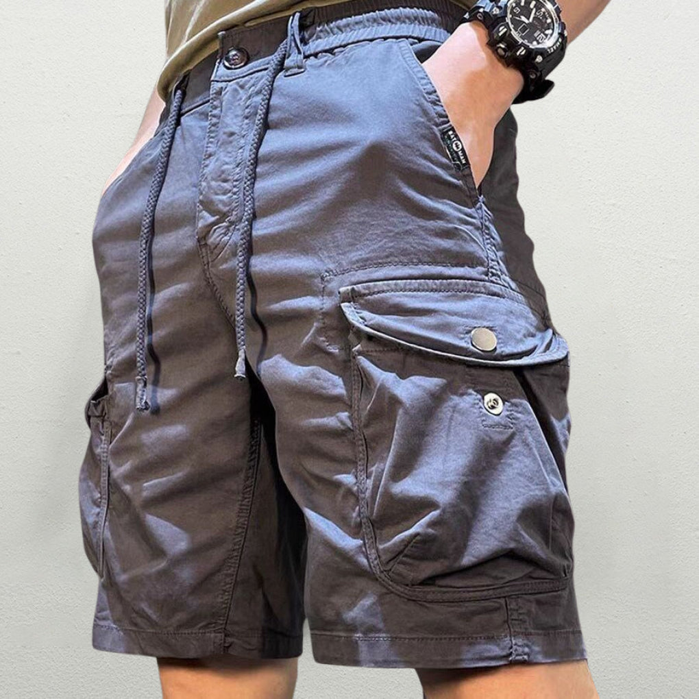 Trendy Drawstring Waist Cargo Shorts