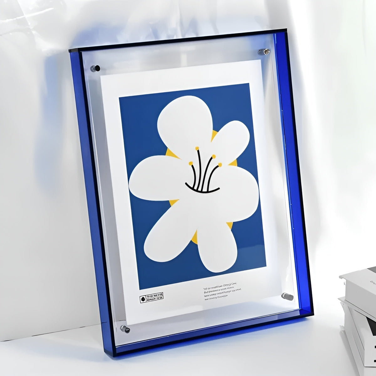 Neon Acrylic Picture Frame – Retro 1980s Style, Modern Decorative Photo Frame