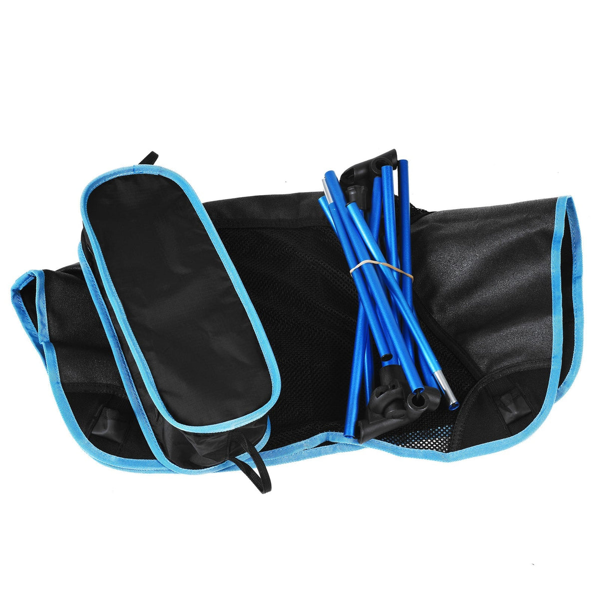 Camping Chair Folding Outdoor with Aluminium Frame and Breathable Mesh Portable Beach Lounge Seat