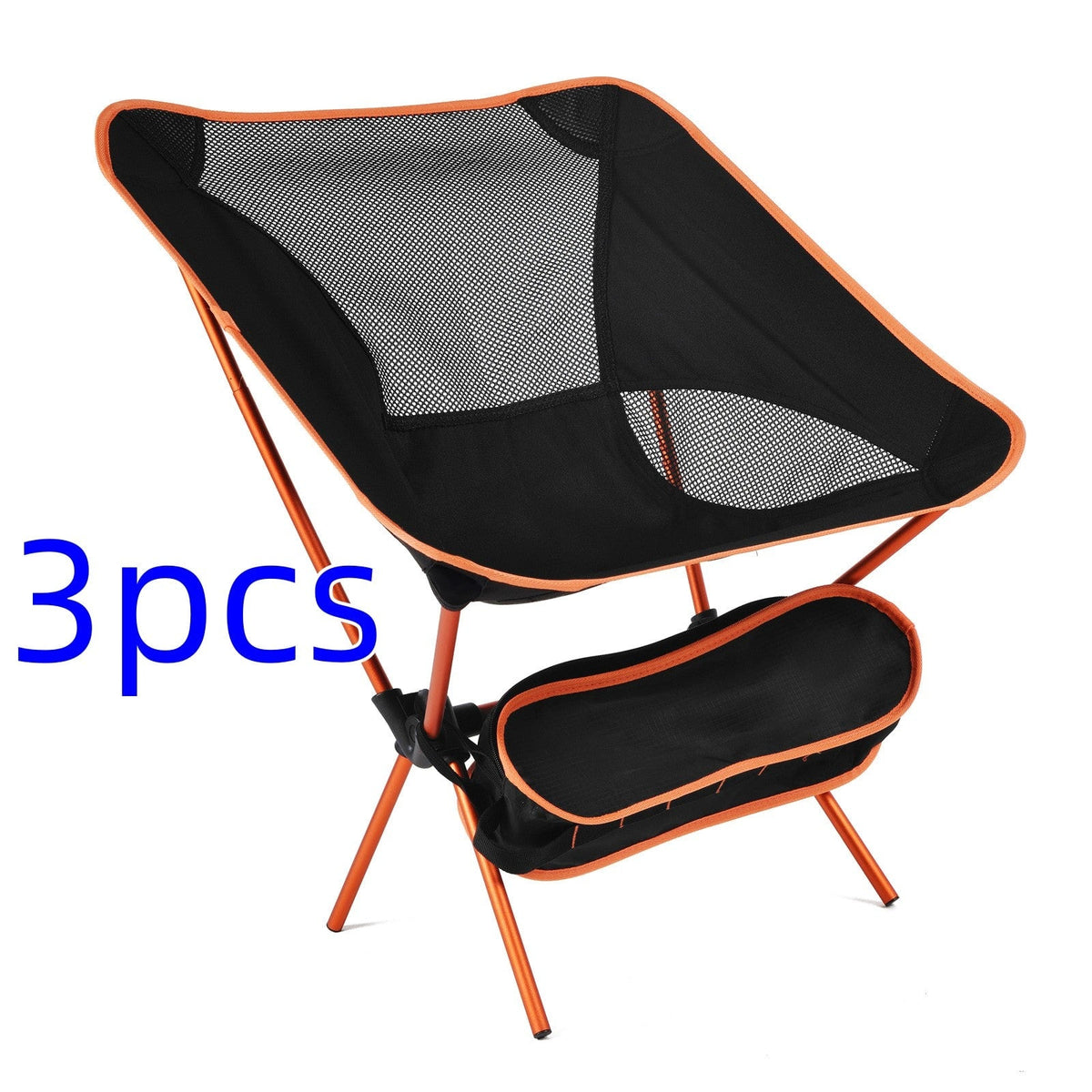 Camping Chair Folding Outdoor with Aluminium Frame and Breathable Mesh Portable Beach Lounge Seat