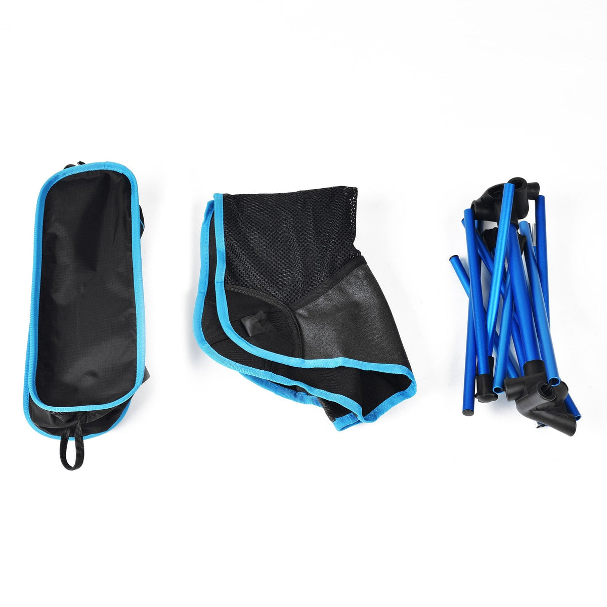 Camping Chair Folding Outdoor with Aluminium Frame and Breathable Mesh Portable Beach Lounge Seat