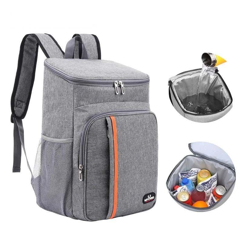 Cooler Backpack with Insulated Waterproof Lining and Lunch Storage Bags